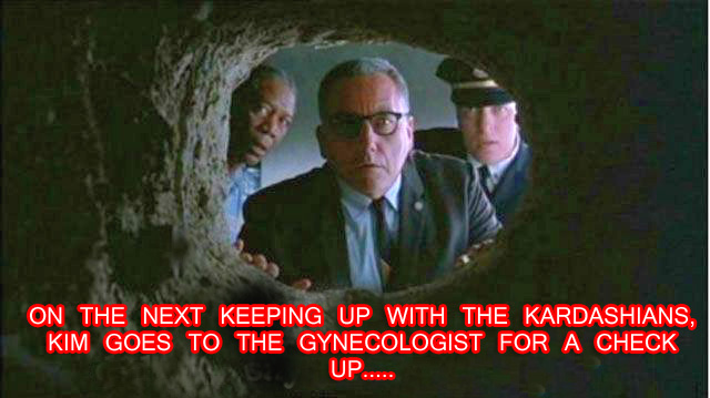 Kim Kardashian visits with the gynecologist, or proctologist, either way..same view.