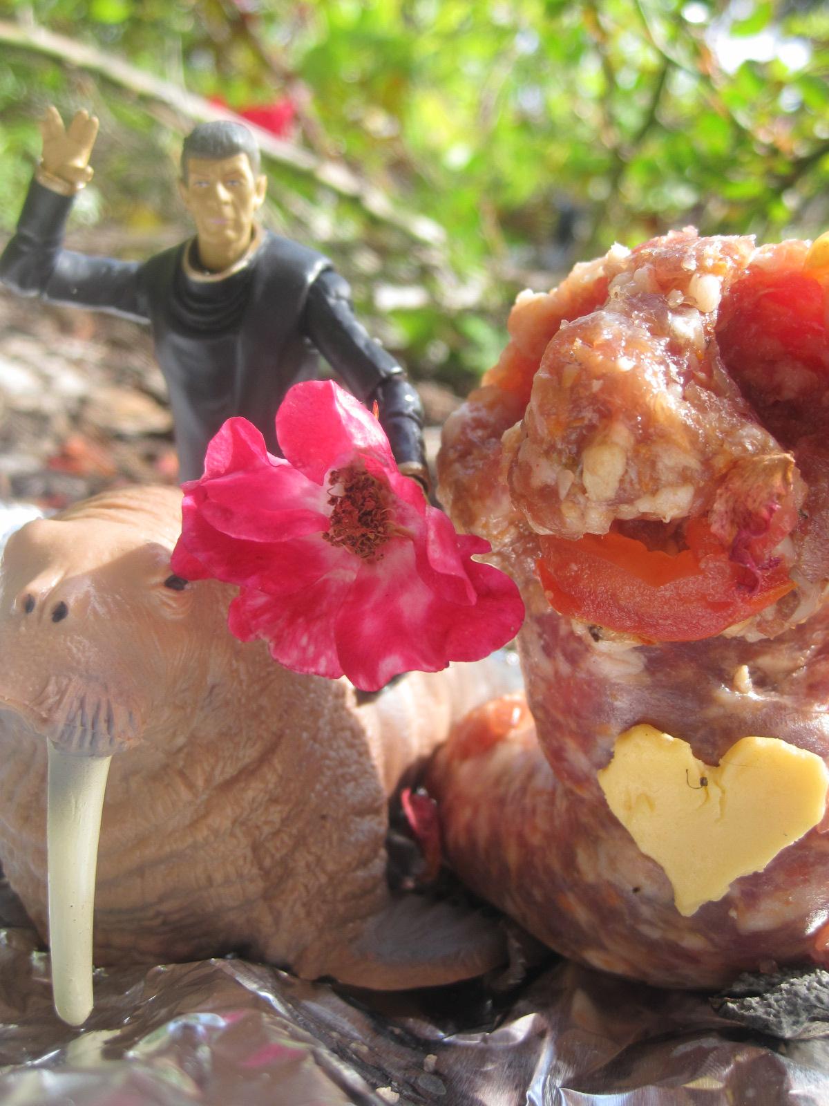 The Marriage of Spock and Miss Sausage was a spin-off of Cameron Pierce's episodic, meat-flinging, squid-smashing performance series known as Meat Magick. His book, Shark Hunting in Paradise Garden, is available at Amazon.com.