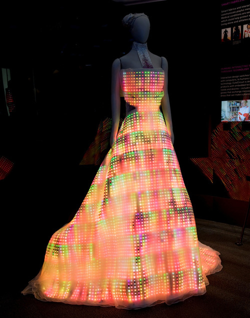 A dress made out of 24,0000 LEDs 