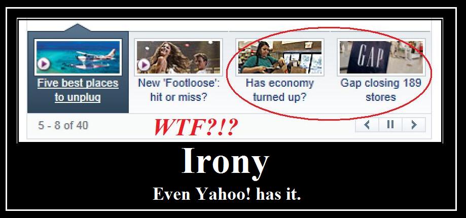 Or is it stupidity?  Only Yahoo! knows for sure.