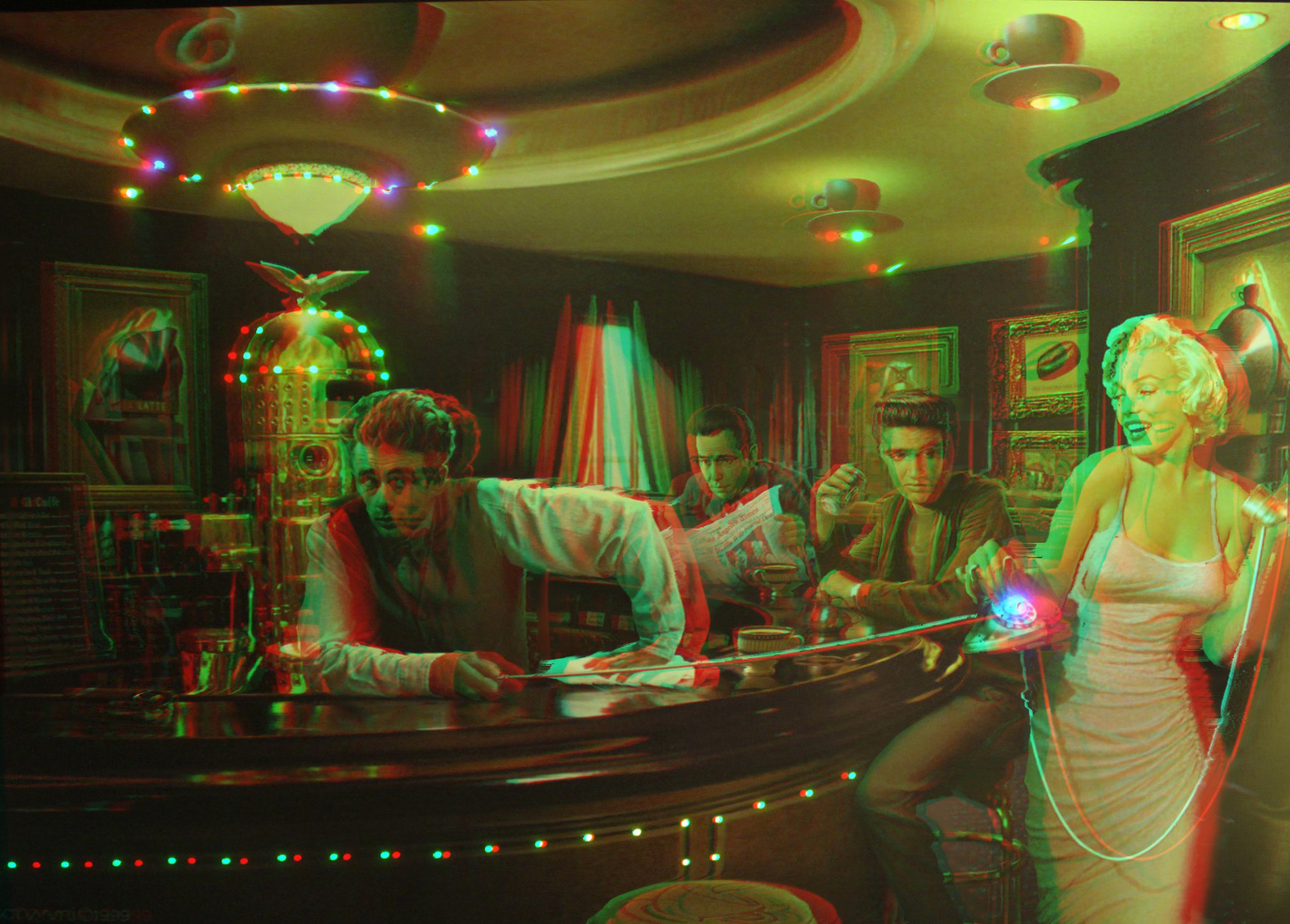 Chris Consani is the artist, I edited the pics to transform the picture to a 3D anaglyph. NRBG.