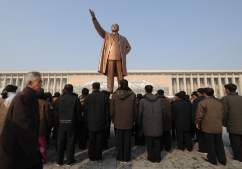 Mansudae Monument in Pyongyang, North Korea