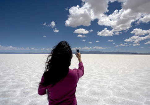 The Salt Plains in the Salta Argentina