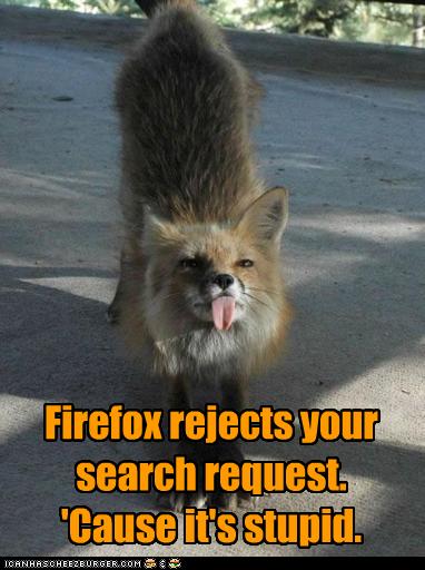 Firefox fox denies you.