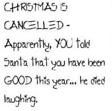 WOW you killed santa. Thanks