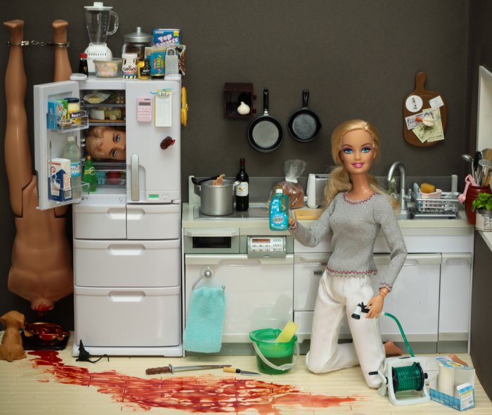 crime scene barbie