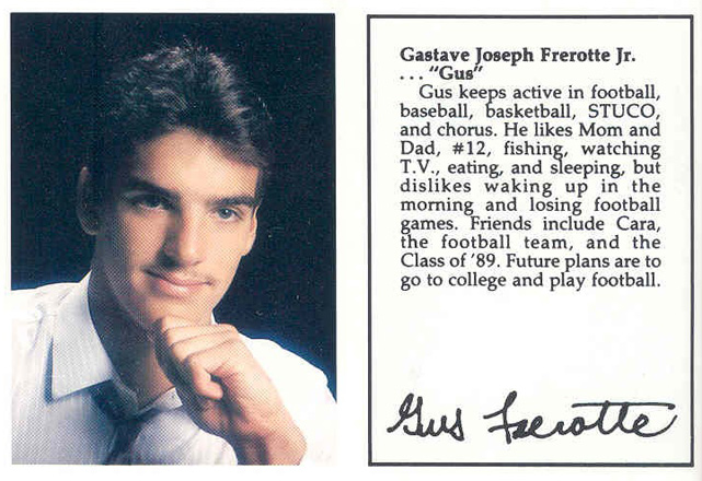 Gus Frerotte, Class of '89