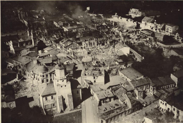 Wielu324 just after German Luftwaffe bombing the 1st of September 1939. Not only did this bombing provide a spark for World War II, but it is generally believed to be the first terrorist bombing in history.