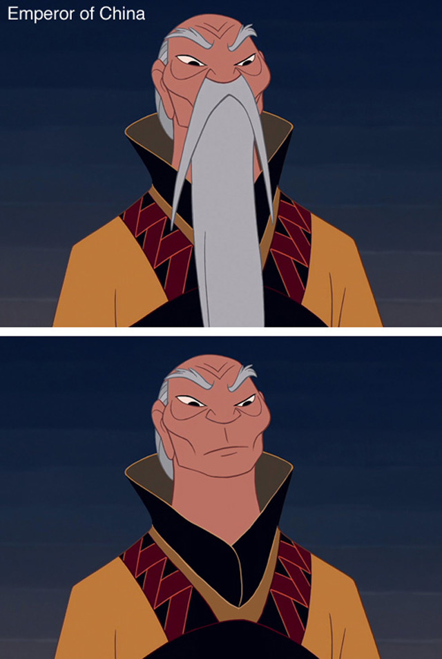 7 Disney Characters Without Their Beards