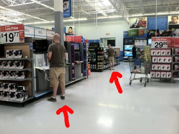 Unexpected twins at Walmart.