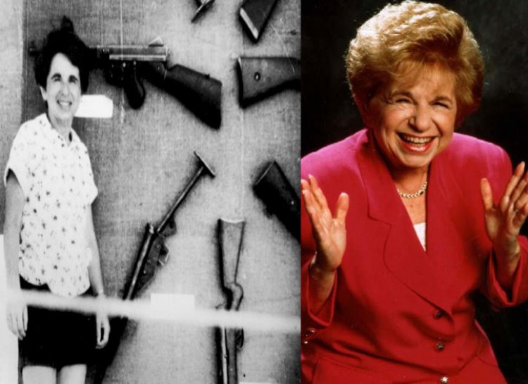 Famous sex therapist Dr. Ruth is a trained sniper. Despite her old age, Dr. Ruth has been dispensing frank sex advice since 1980, but even more shocking is that the 4' 7"  therapist was trained as a sniper at the age of 16 as a part of an underground Jewish military organization. "Even today I can load a Sten automatic rifle in a single minute, blindfolded", the 85-year-old boasts.