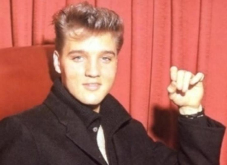 Elvis Presley was a natural blond. Its hard to imagine the iconic rock star with anything other than his jet-black pompadour, but as a kid Elvis had golden blond locks.