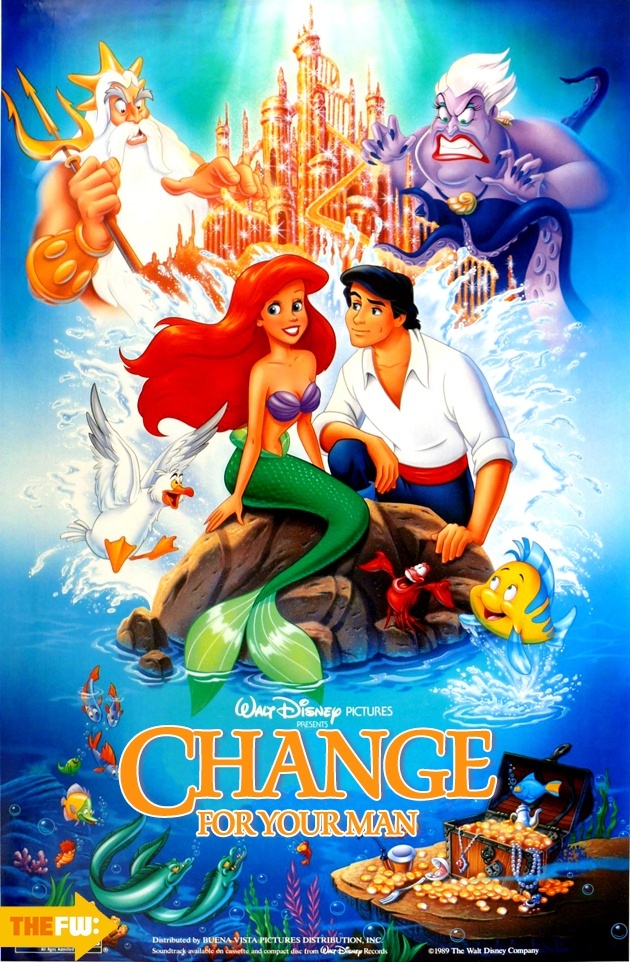 honest disney movie posters - Arom Walp Disney Pictures Presents Change For Yourman Thefw Distributed by Buena Vista Pictures Distribution, Inc Soundtravailable on cuvette and compost des from her hep Records 1989 The Walt Disney Company