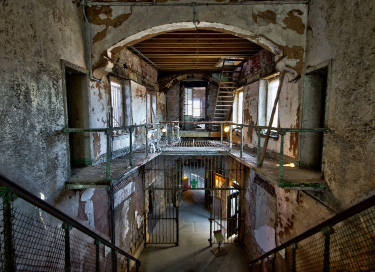 The Eastern State Penitentiary in Philadelphia, Pennsylvania has lied vacant since 1971.