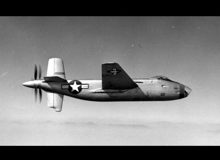 Douglas XB-42 Mixmaster - A bomber from 1944, this is probably one of the most normal looking craft of the bunch. It was designed to go FAST (for the time) and had the propellor at the very back, much like where modern jet craft have their exhaust.