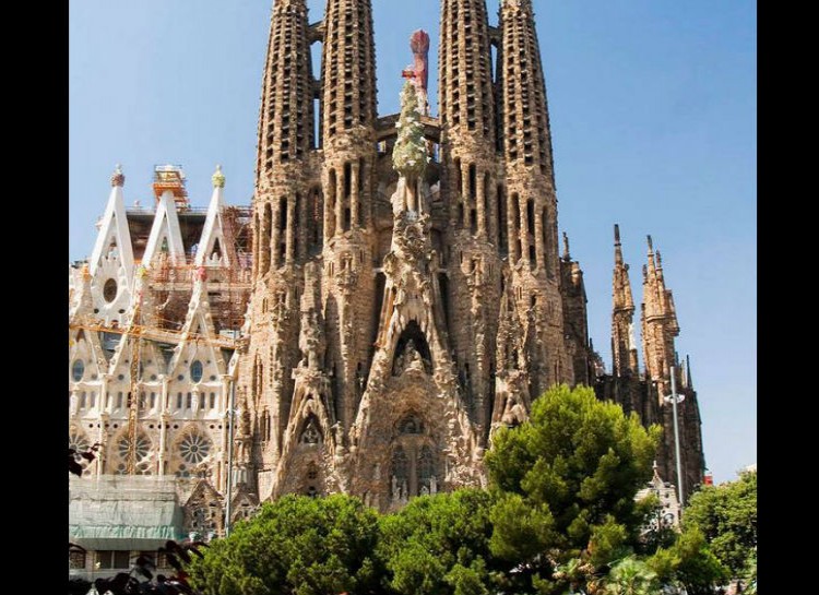 La Sagrada Familia - Antoni Gaudi's famous cathedral in Barcelona