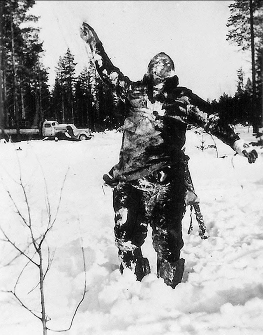 frozen soviet soldier