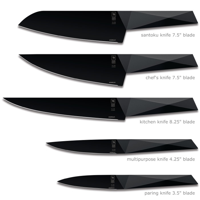 Furtif Evercut Knives - These knives are so strong you’ll only have to sharpen them once every 25 years. The surface is made from titanium-carbide making them 300 times stronger than normal knives. Its unique design gives the knifes a really awesome look.