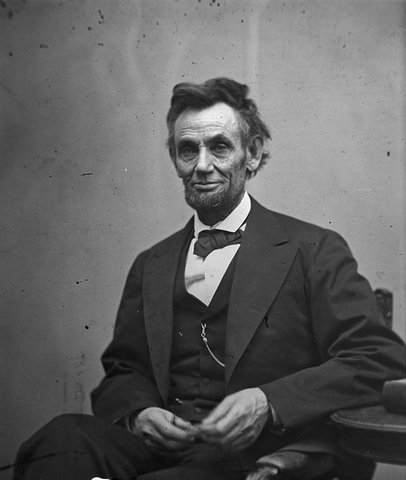 Abraham Lincoln taken in February, 1865