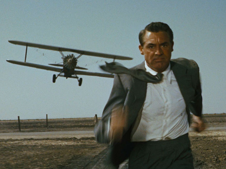 "NORTH BY NORTHWEST" (1959) In this Alfred Hitchcock masterpiece, Cary Grant stole the show in this film that understood and perfectly handled its own inherent ridiculousness