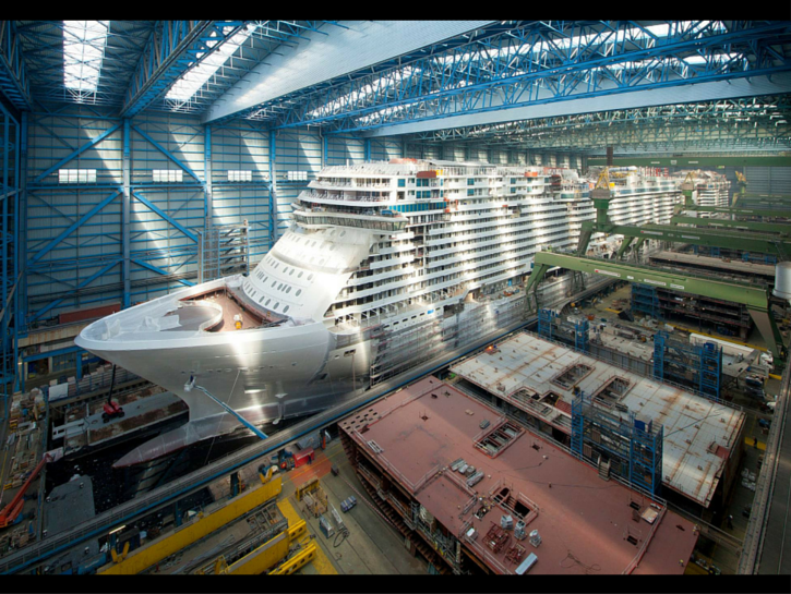 Norwegian Escape Cruise Ship Being Built