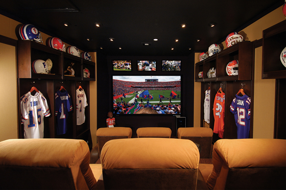man cave theater room