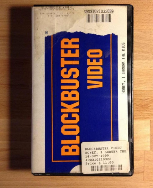 things you will never see again - 39031021032039 Honey, I Shrunk The Kids Video Blockbuster Blockbuster Video Honey, I Shrunk The 14Oct1990 490310210322 Price $ 11.88