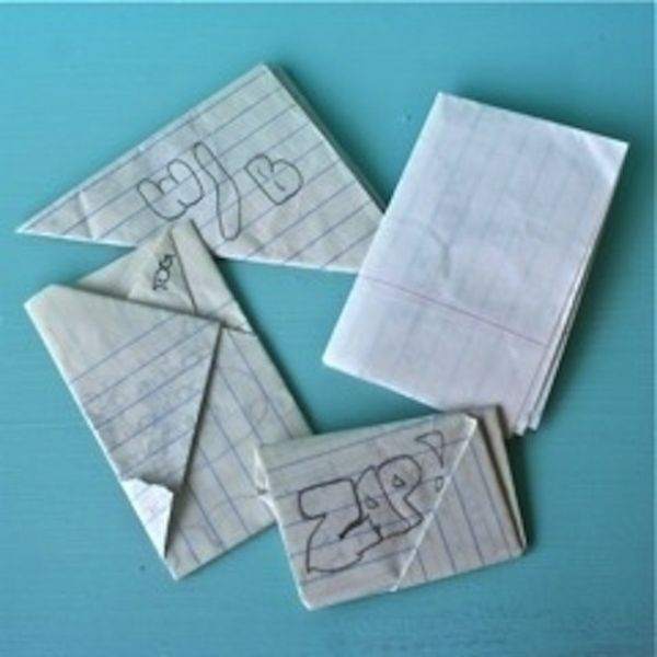 high school folded notes