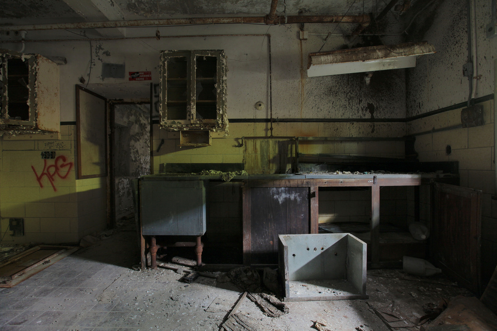 The hospital laboratory, a rumored supernatural hotspot.