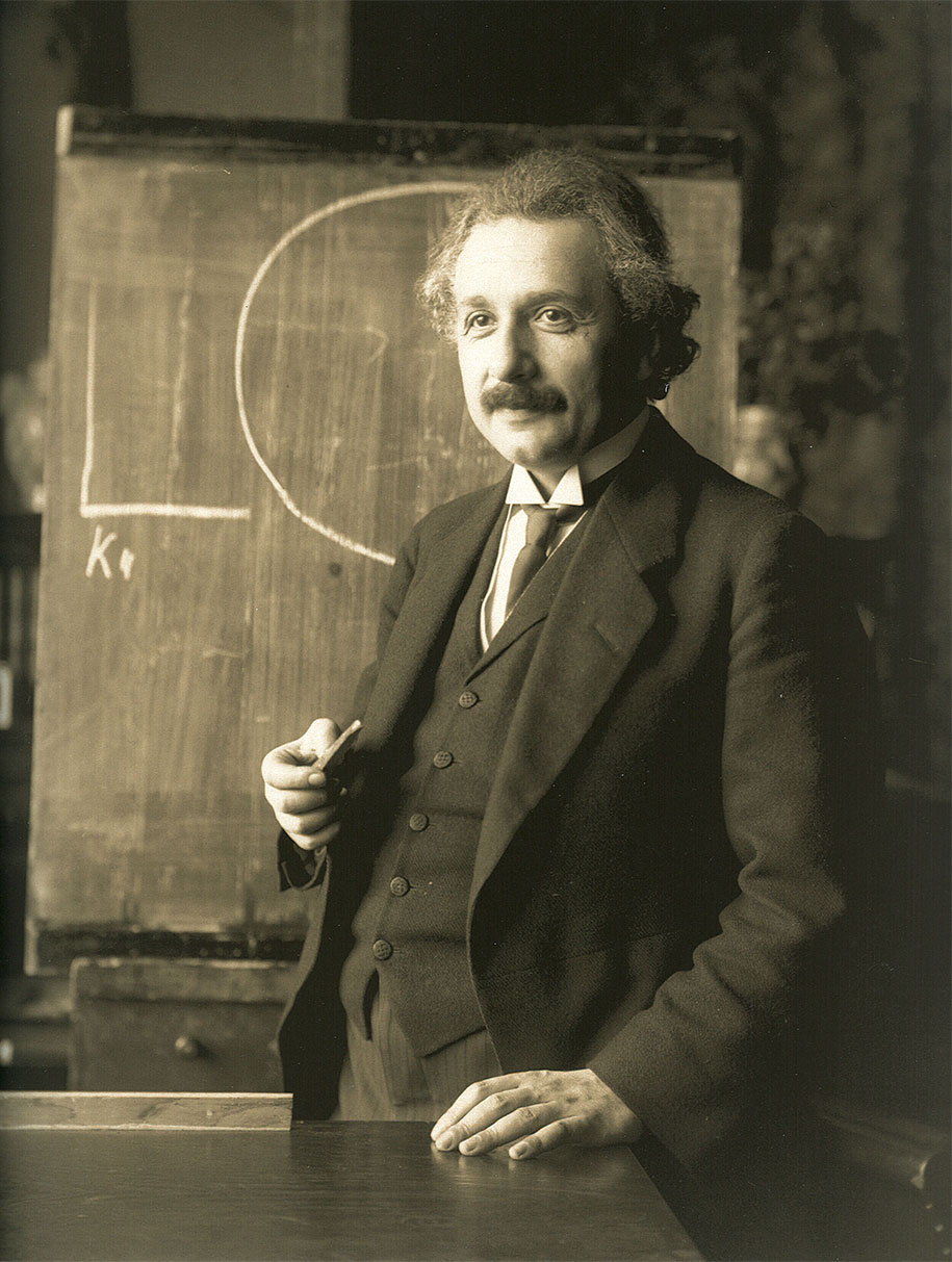 Theoretical physicist Albert Einstein, 1921