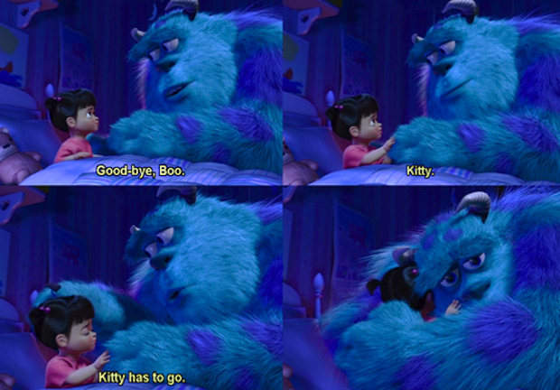 When sully said goodbye to boo.