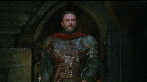 Amory Lorch - In the series he is killed by Jaqen H'ghar. In the books is thrown into a bear pit by Roose Bolton and Vargo Hoat.