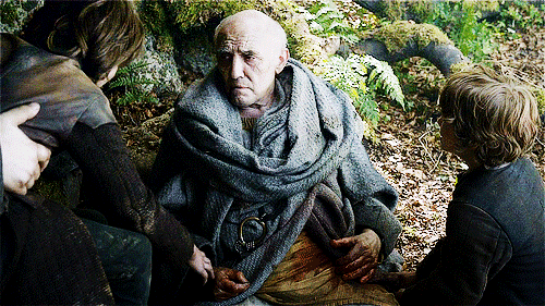 Maester Luwin - Luwin was run down and stabbed by Bolton men during the sack of Winterfell. Bran and Ricken found him in the Godswood. He told the two young lords to split up. Osha gave him the Gift of Mercy.
