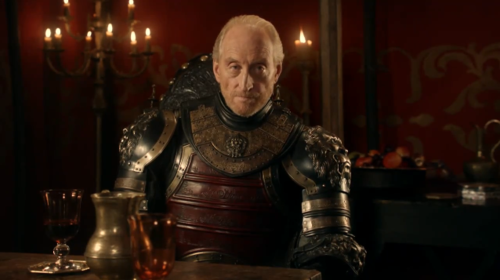 Tywin Lannister - Murdered by Tyrion Lannister. Tyrion's finger clenched. The crossbow whanged just as Lord Tywin started to rise. The bolt slammed into him above the groin and he sat back down with a grunt. The quarrel had sunk deep, right to the fletching. Blood seeped out around the shaft, dripping down into his pubic hair and over his bare thighs. "You shot me," he said incredulously, his eyes glassy with shock.