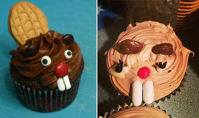 failed attempt beaver cupcakes