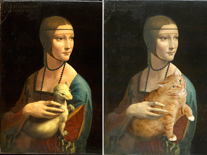 Leonardo da Vinci, Lady with a Cat pretending to be an Ermine
