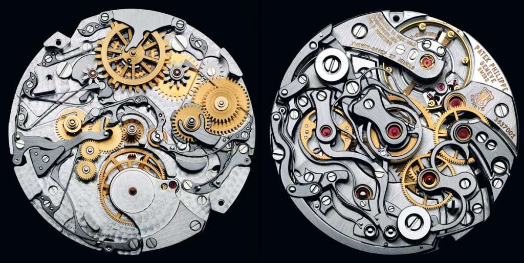 The Internal Mechanism of a Watch by Patek Philippe, Considered the Finest Watchmaker in the World