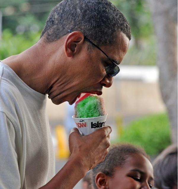 20 Photoshops of Obama Eating a Snow Cone Picture
