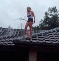 falling off roof gif