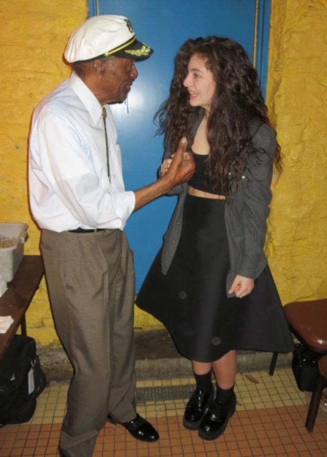 Chuck Berry chatting with Lorde