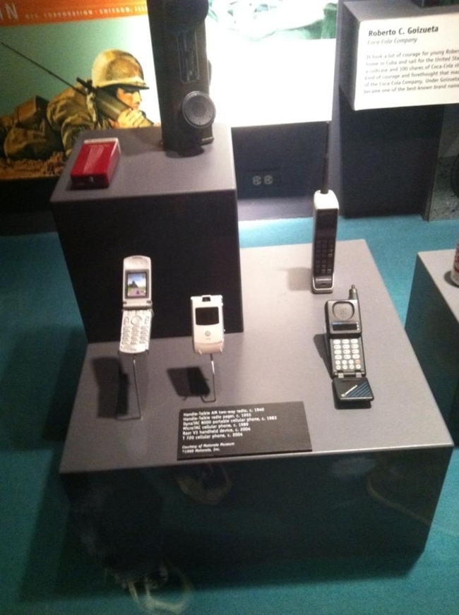 The Motorola Razr flip phone, released in 2004, is now in a museum.