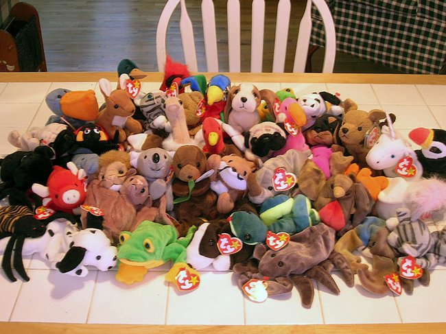 The first "original nine" Beanie Babies debuted 21 years ago in 1993, so they're old enough to drink too.