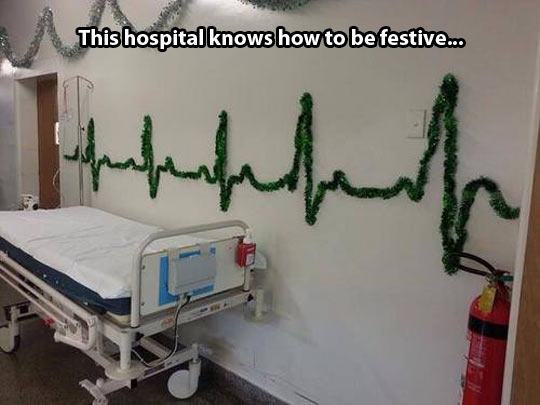 hospital ward christmas - is hospital knows how to be festive...