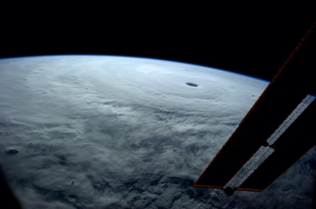 Photo of Super Typhoon Vongfong. NASA astronaut Reid Wiseman captured this incredible photograph of super typhoon Vongfang on October 9th, from aboard the International Space Station. "I've seen many from here," Wiseman said of Vongfong, which had recently become the largest, most powerful storm of 2014, "but none like this."