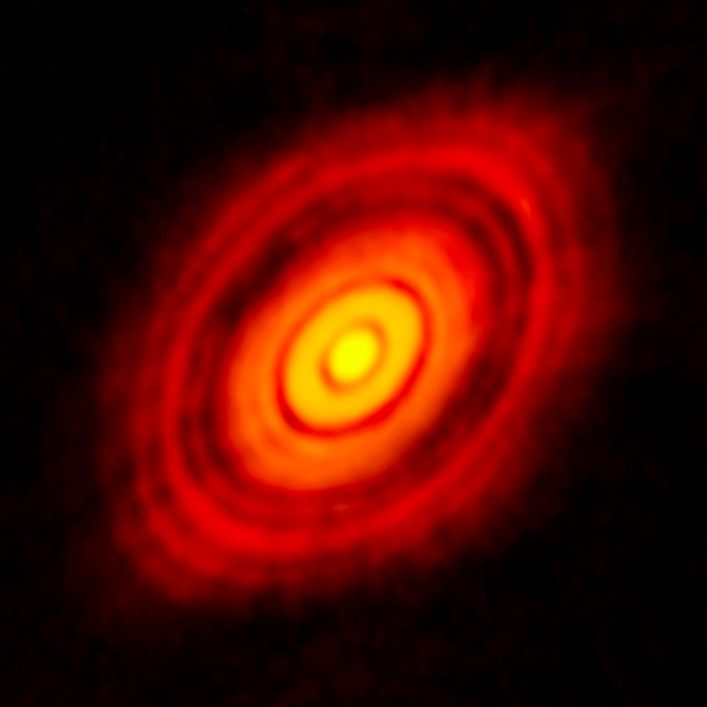 Historic Image of Planet Formation Around a Young Star. Earlier this year, the Atacama Large Millimetersubmillimeter Array ALMA captured the sharpest picture ever of a protoplanetary disc surrounding a young star. The image, which bears a striking resemblance to prior artistic impressions, is set to revolutionize our understanding of how planets form. The picture is one of ALMA's first observations to be made at its near-final configuration, as this remarkable device is still being calibrated. The new image was taken as part of the testing and verification process for the telescope  so the best images are still to come.