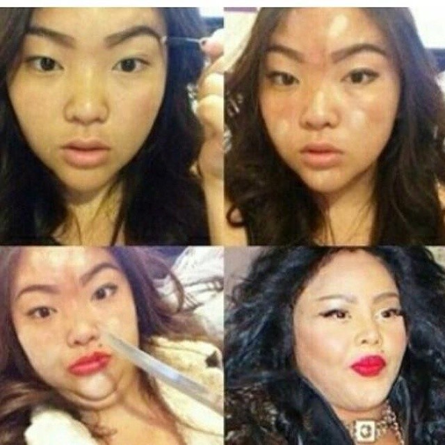37 Hilarious Makeup Transformations