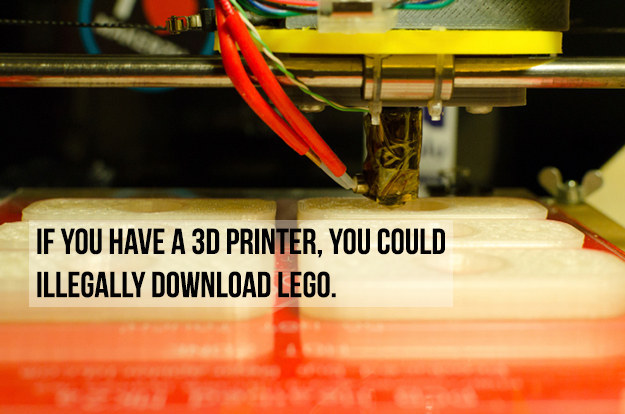 3D printing - If You Have A 3D Printer, You Could Illegally Download Lego.