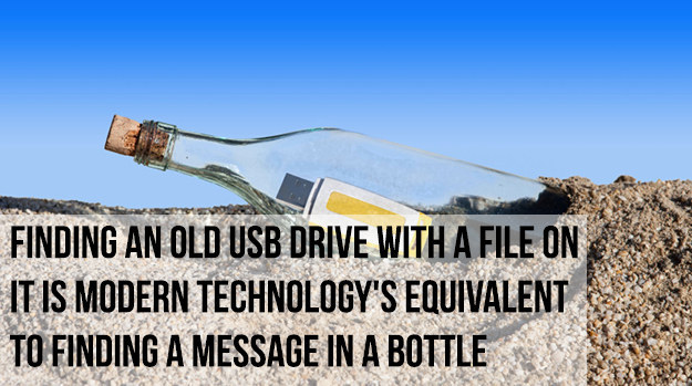 soil - Finding An Old Usb Drive With A File On It Is Modern Technology'S Equivalent To Finding A Message In A Bottle