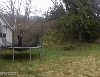 trampoline backflip gif