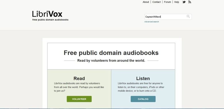 <a href="http://ibrivox.org/" target="_blank">ibrivox.org</a> - Lets you stream or download thousands of free public domain audio books, read by a community of volunteers. Since they are read by volunteers some aren't the best but there are tons of excellent readers.